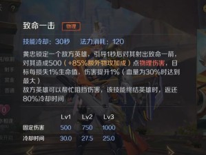 无敌黄忠铭文出装攻略（黄忠出装攻略详解，打造无敌神射手！）